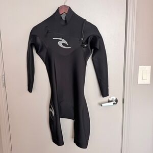 Rip Curl E-Bomb Pro+ E3 Wetsuit Mens Small Black Shorty Chest Zip Surf Suit